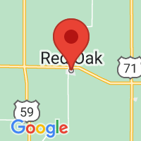 Map of Red Oak, IA US